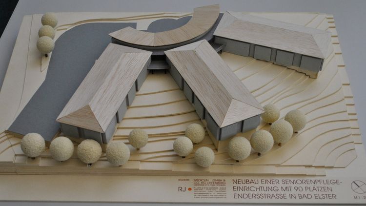 Architektenmodell der Seniorenresidenz Brunnenbergblick